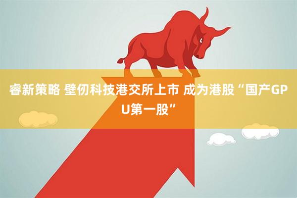 睿新策略 壁仞科技港交所上市 成为港股“国产GPU第一股”